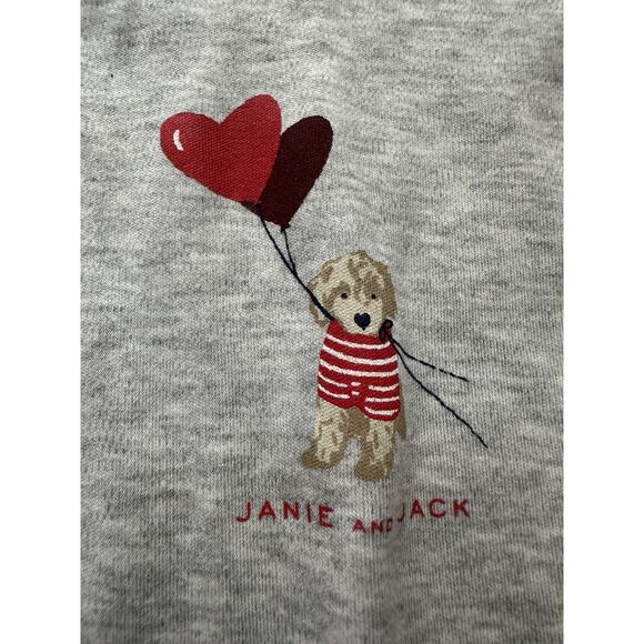 Janie and Jack 18-24M NWT Gray Dog Balloon Bodysuit Gender Neutral Long Sleeve - Picture 2 of 4